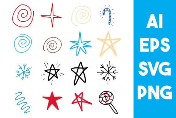 Christmas Doodles SVG Bundle: Fresh Illustrations