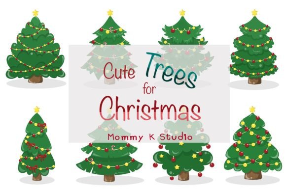 Christmas Tree Set7: Premium Illustrations