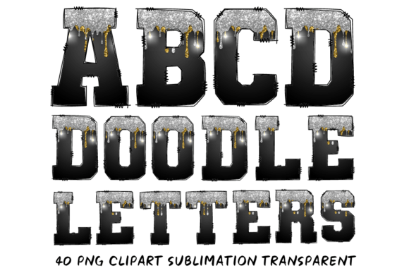 Review: Christmas Dripping Glitter Alphabet 10 Illustrations