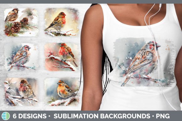 Review: Christmas Finch Distressed Sublimation B for Embroidery