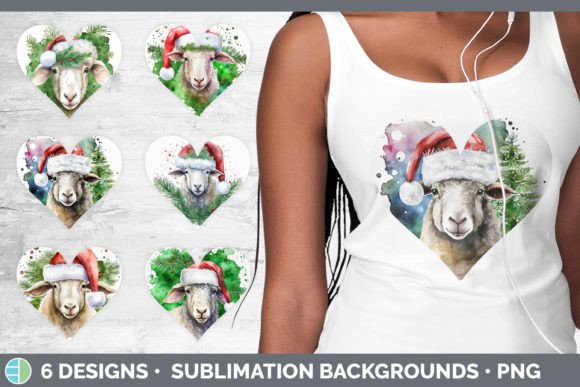 Review: Christmas Sheep Hearts Clipart Sublima