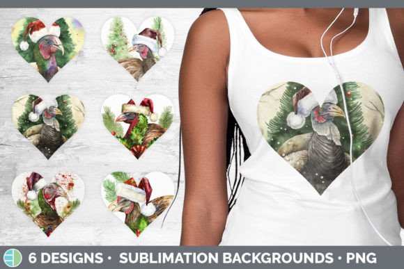 Review: Christmas Turkey Hearts Clipart Sublim Illustrations