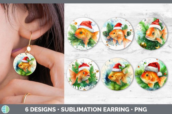 Santa Goldfish Christmas Round Earring: A Designer's Review