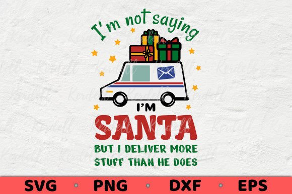 Santa Postal Worker Christmas Deliver Illustrations